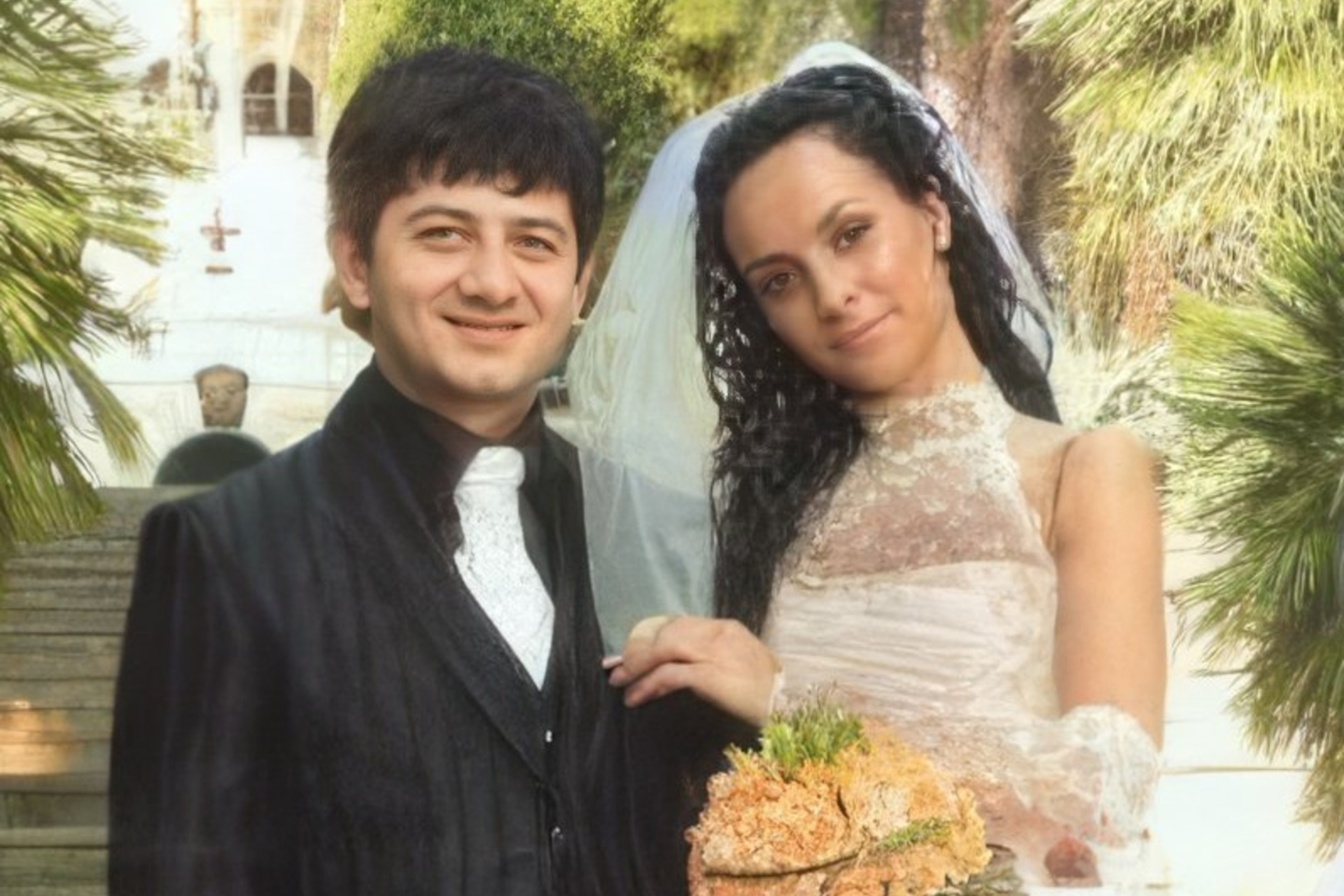 Михаил Галустян и его жена Виктория Галустян: свадьба
