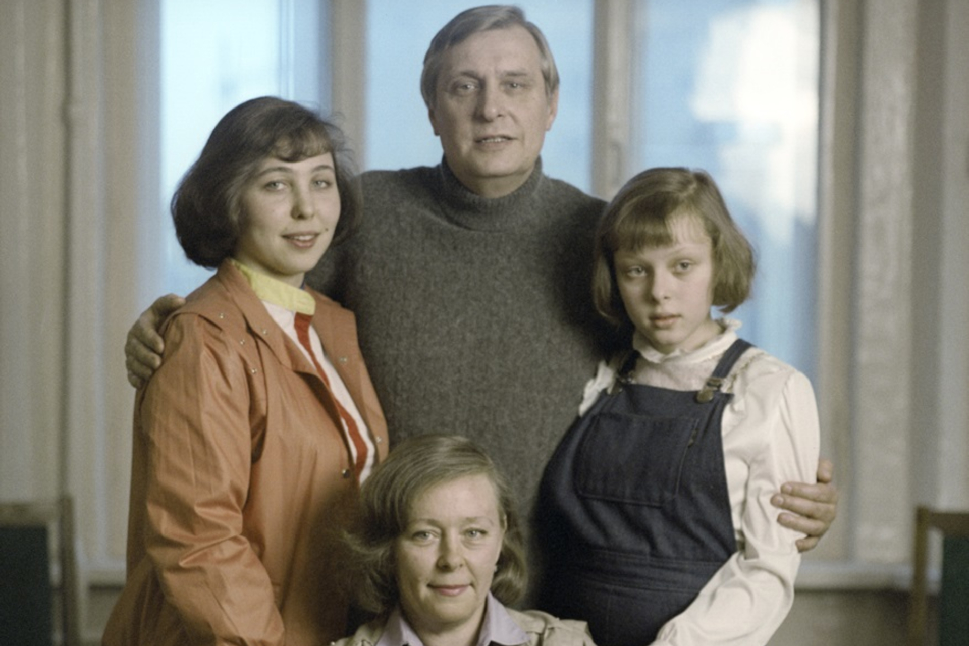 Галина Мшанская, его вторая жена Олега Басилашвили и их дочери