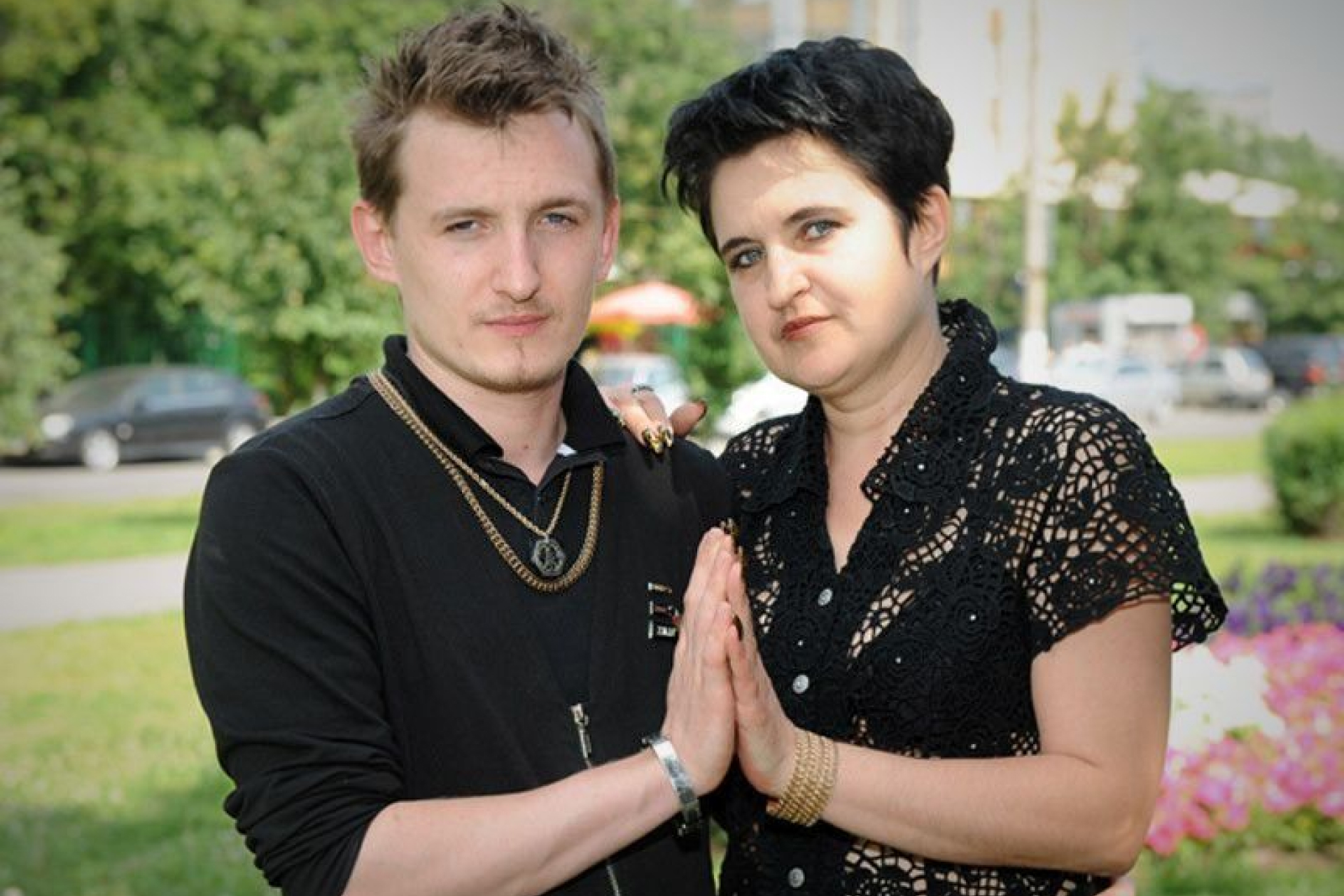 Влад Кадони и его мать Елена Голунова