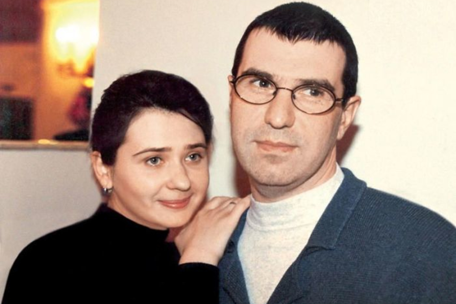 Евгений Гришковец и его жена Елена в молодости