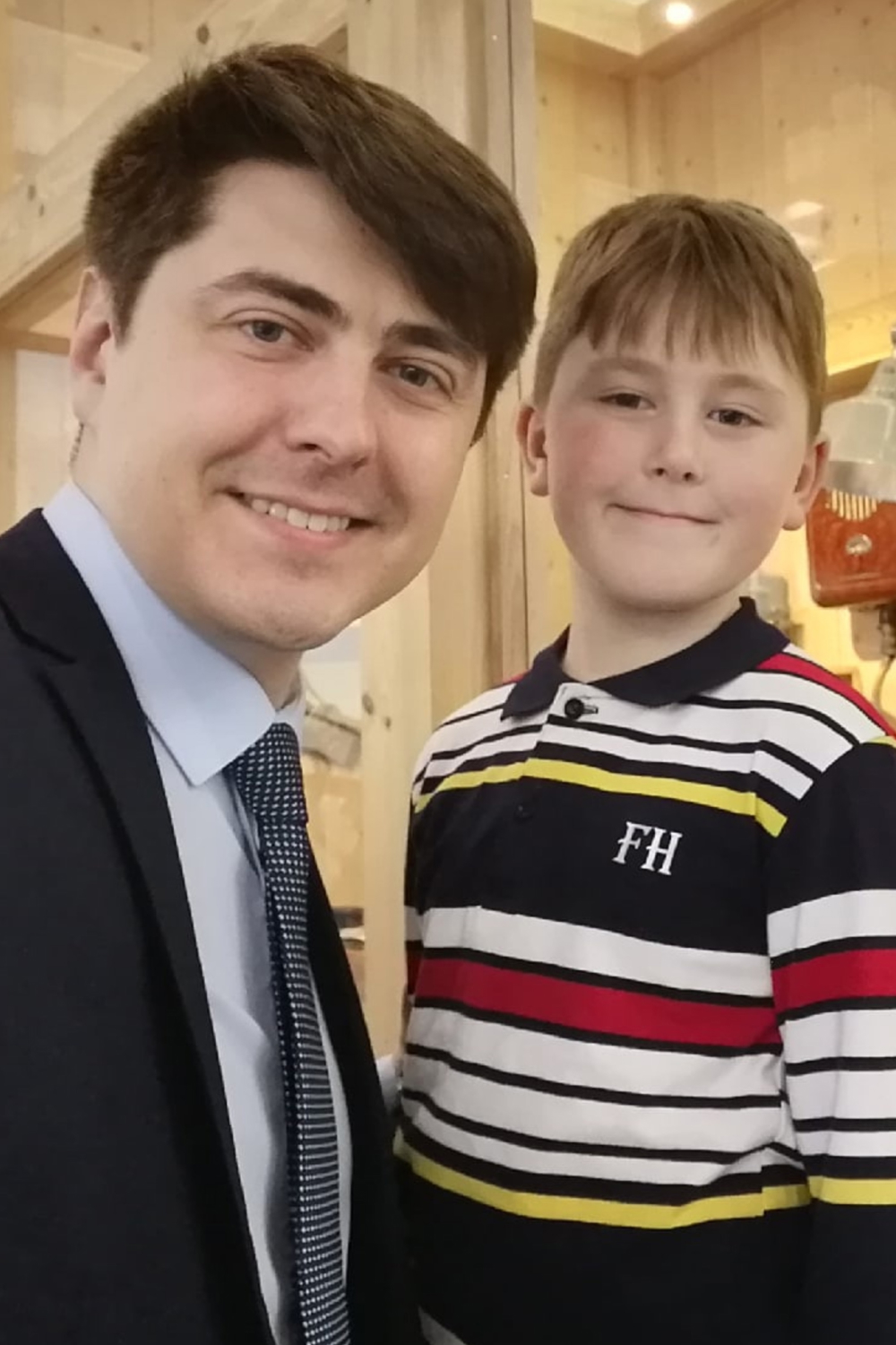 Александр Спиридонов с сыном