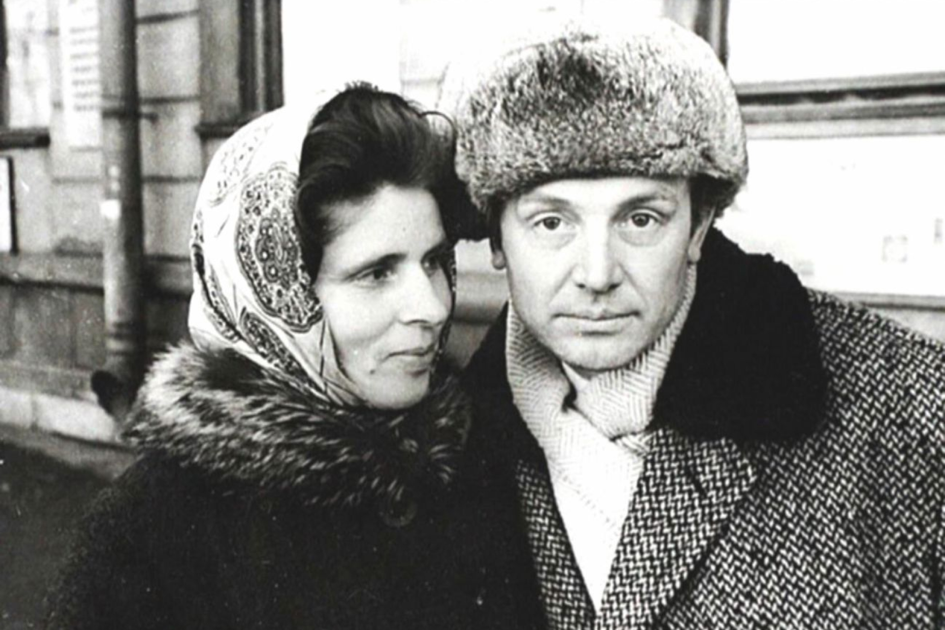 Иннокентий Смоктуновский и его вторая жена Суламифь Кушнир