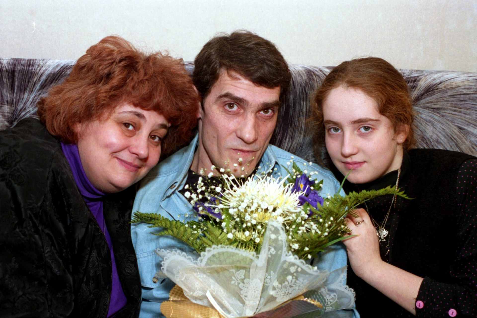 Валерий Гаркалин с женой и дочкой
