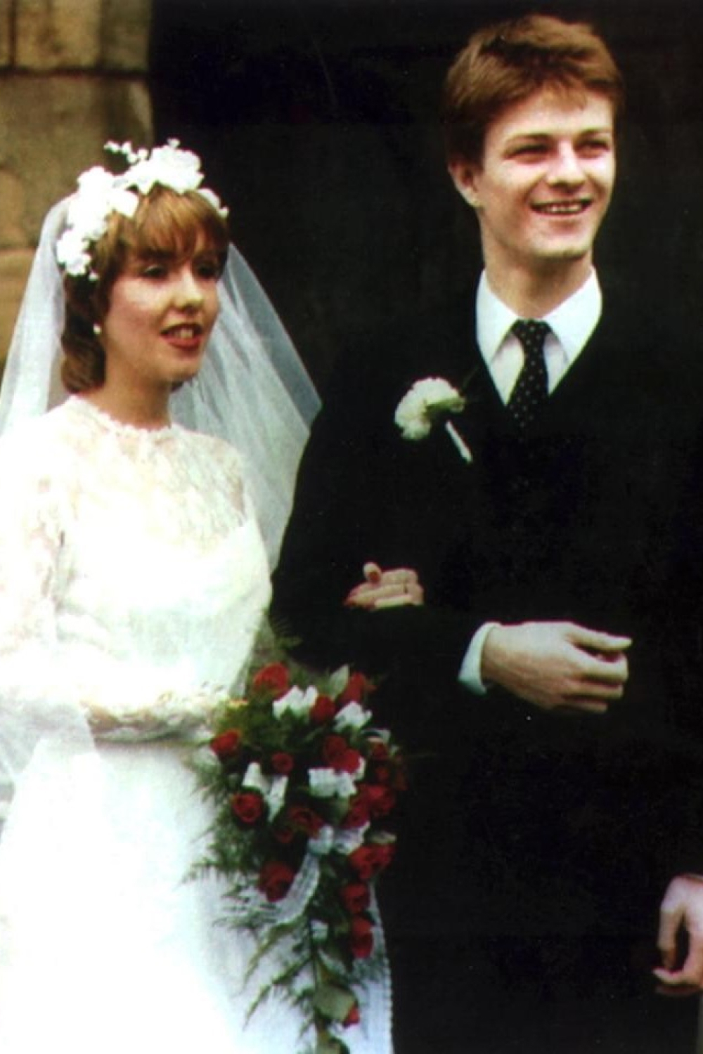 Шон Бин и его первая жена Дэбра Джеймс