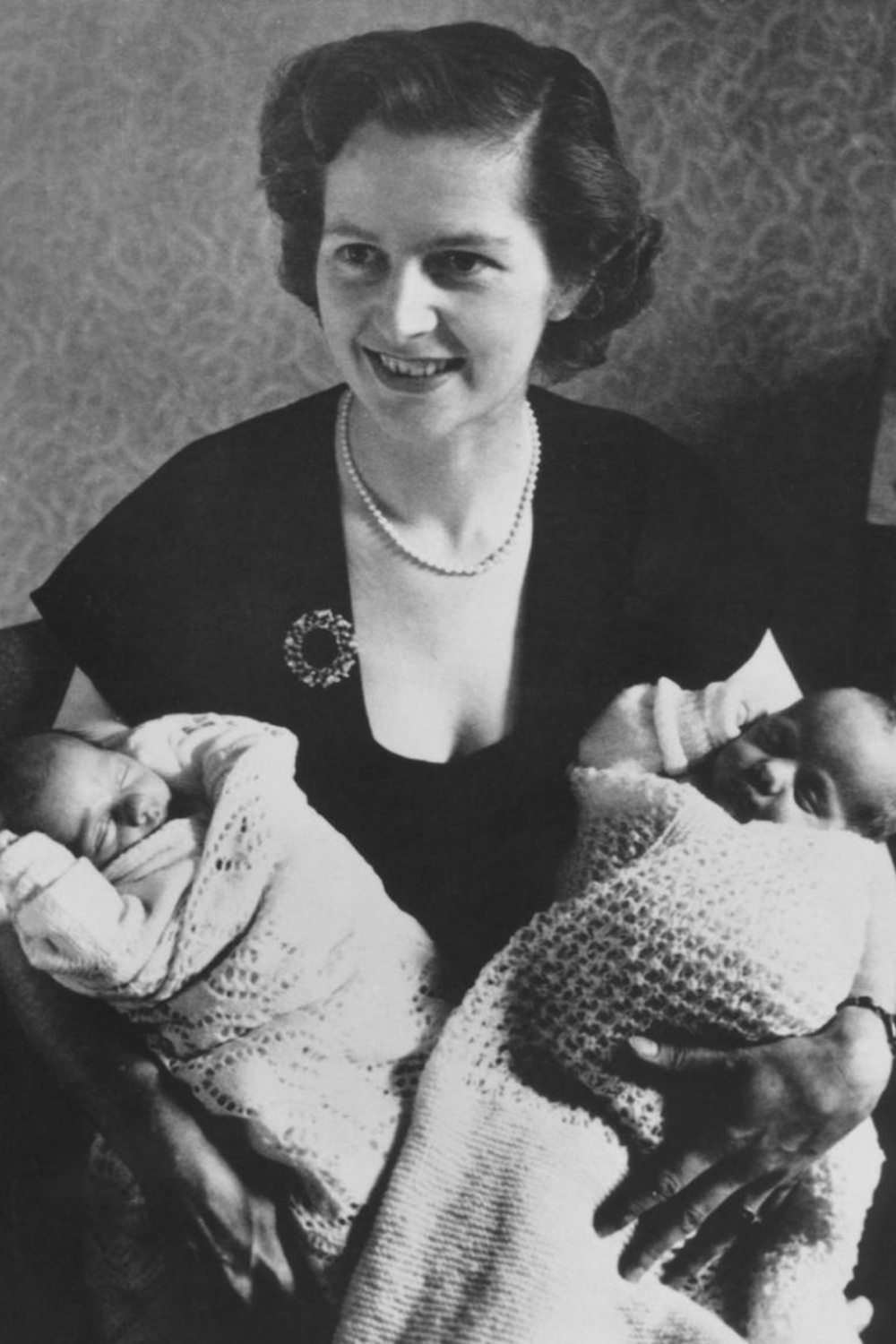 Маргарет Тэтчер с детьми