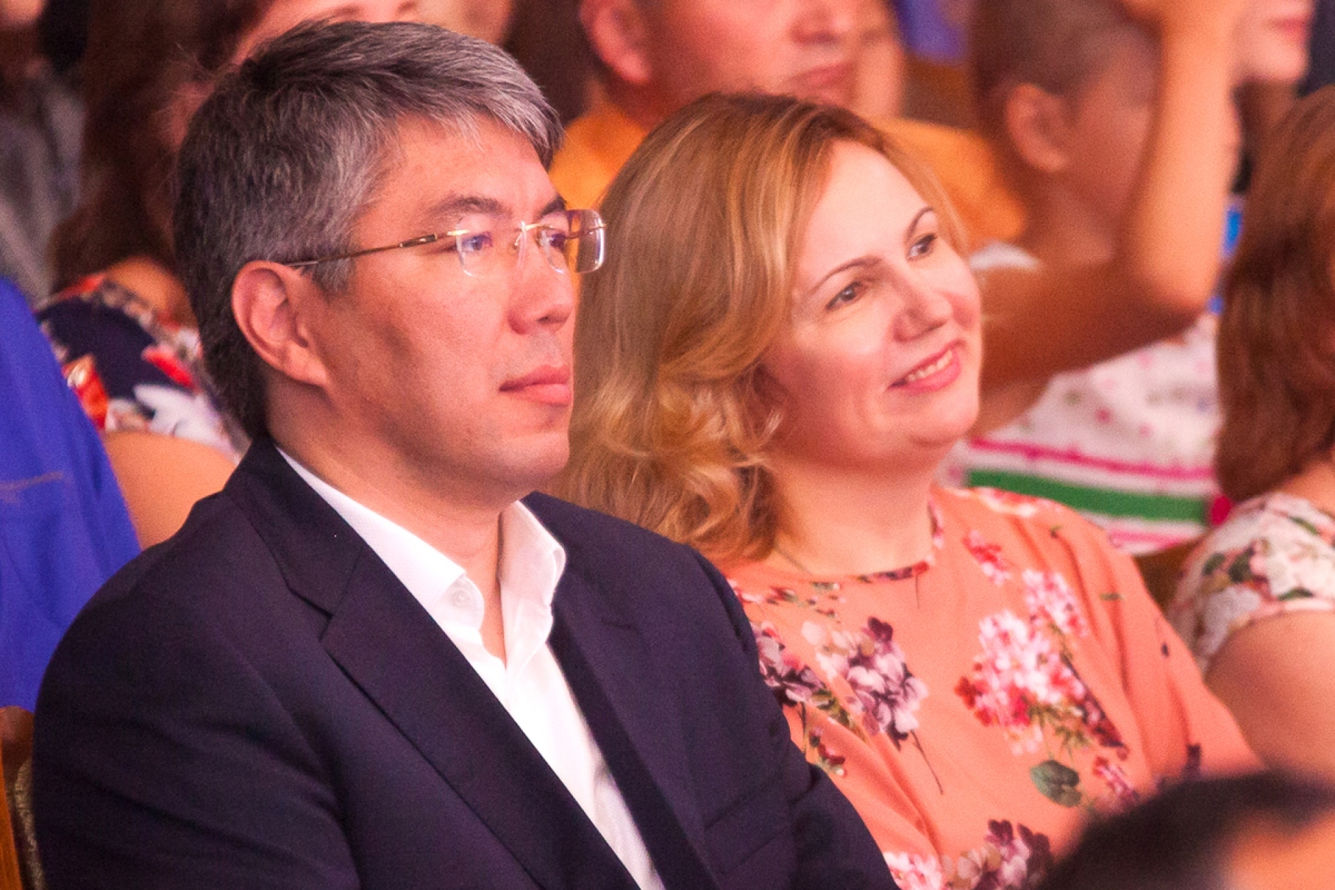 Алексей Цыденов с женой
