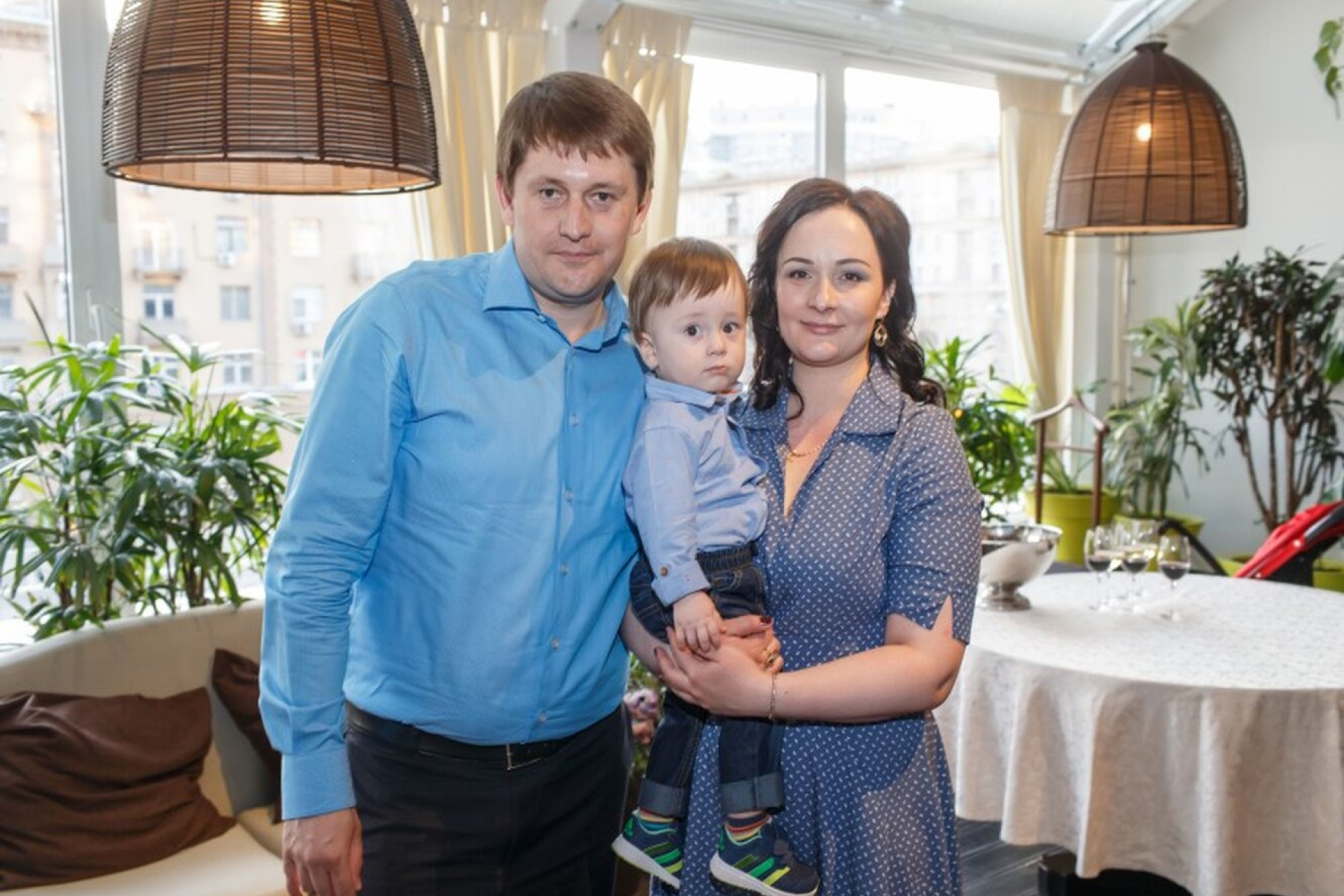 Дочь Сталика Ханкишиева с мужем и сыном