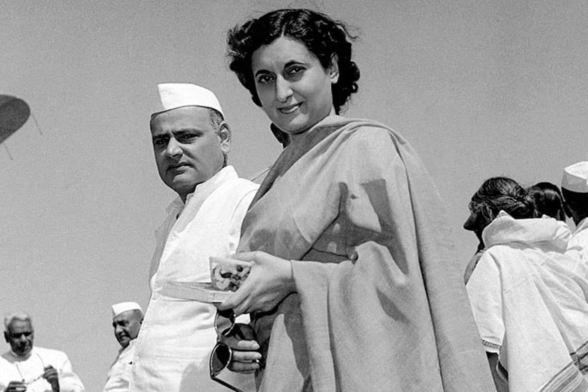 Индира Ганди с мужем Ферозом Ганди