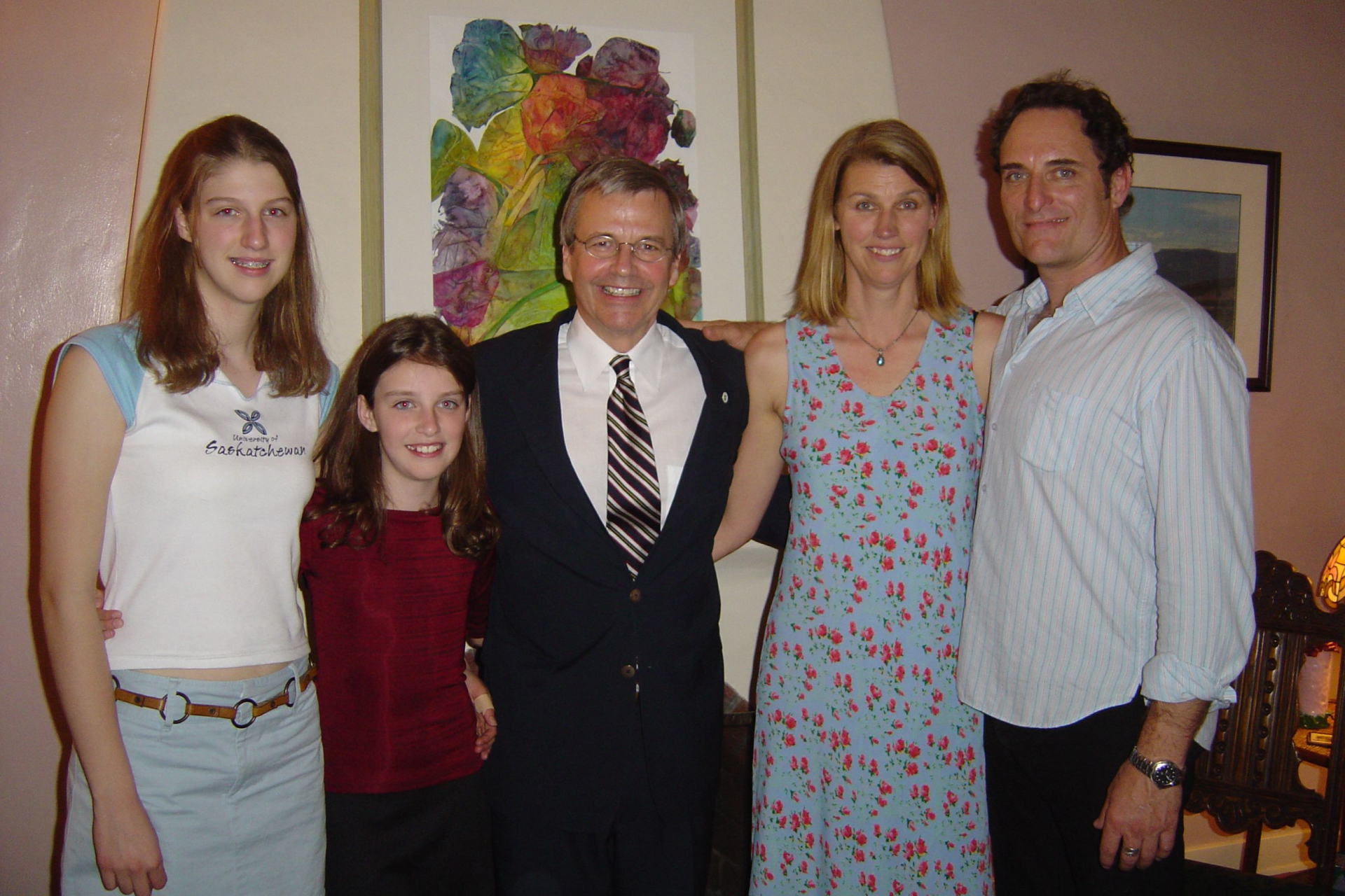 Ким Коутс с женой Дианой Коутс и дочерьми