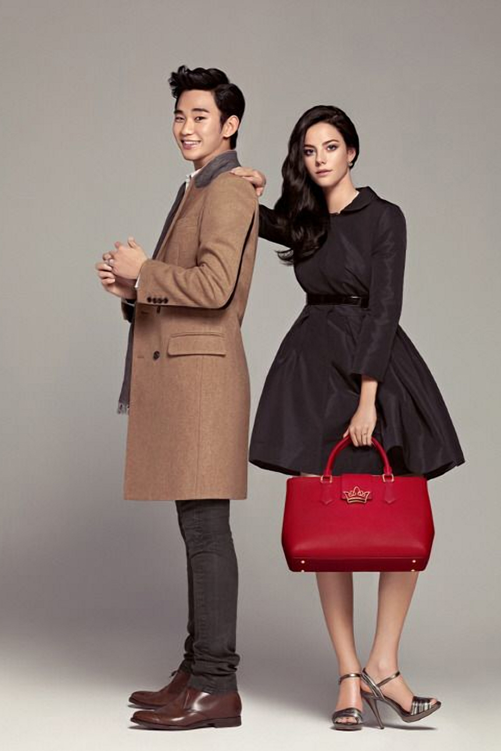 Кая Скоделарио и Ким Су Хён на фотосъёмке бренда J.Estina