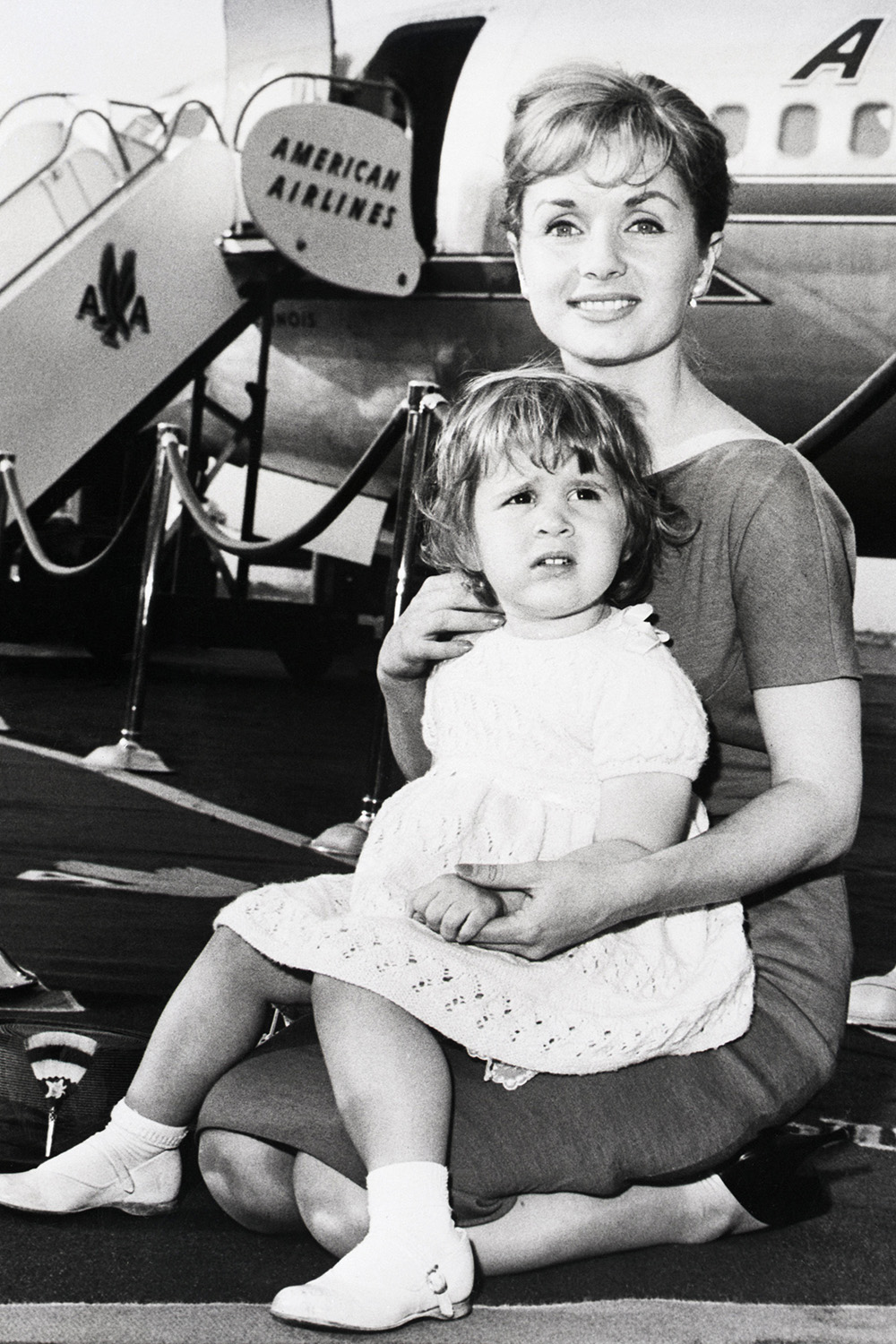 Кэрри Фишер в детстве с мамой Дебби Рейнольдс