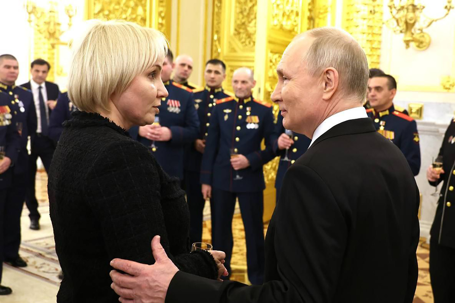 Мария Костюк с президентом Владимиром Путиным