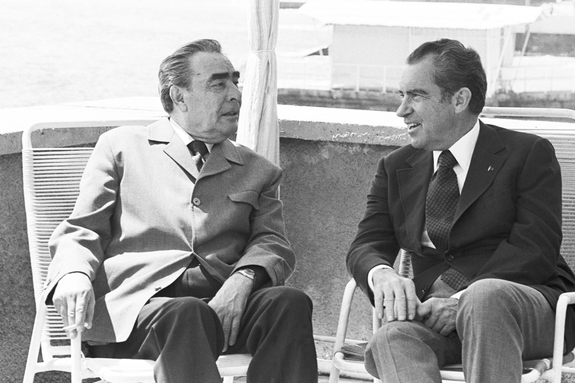 Леонид Брежнев и 37-й президент США Ричард Никсон