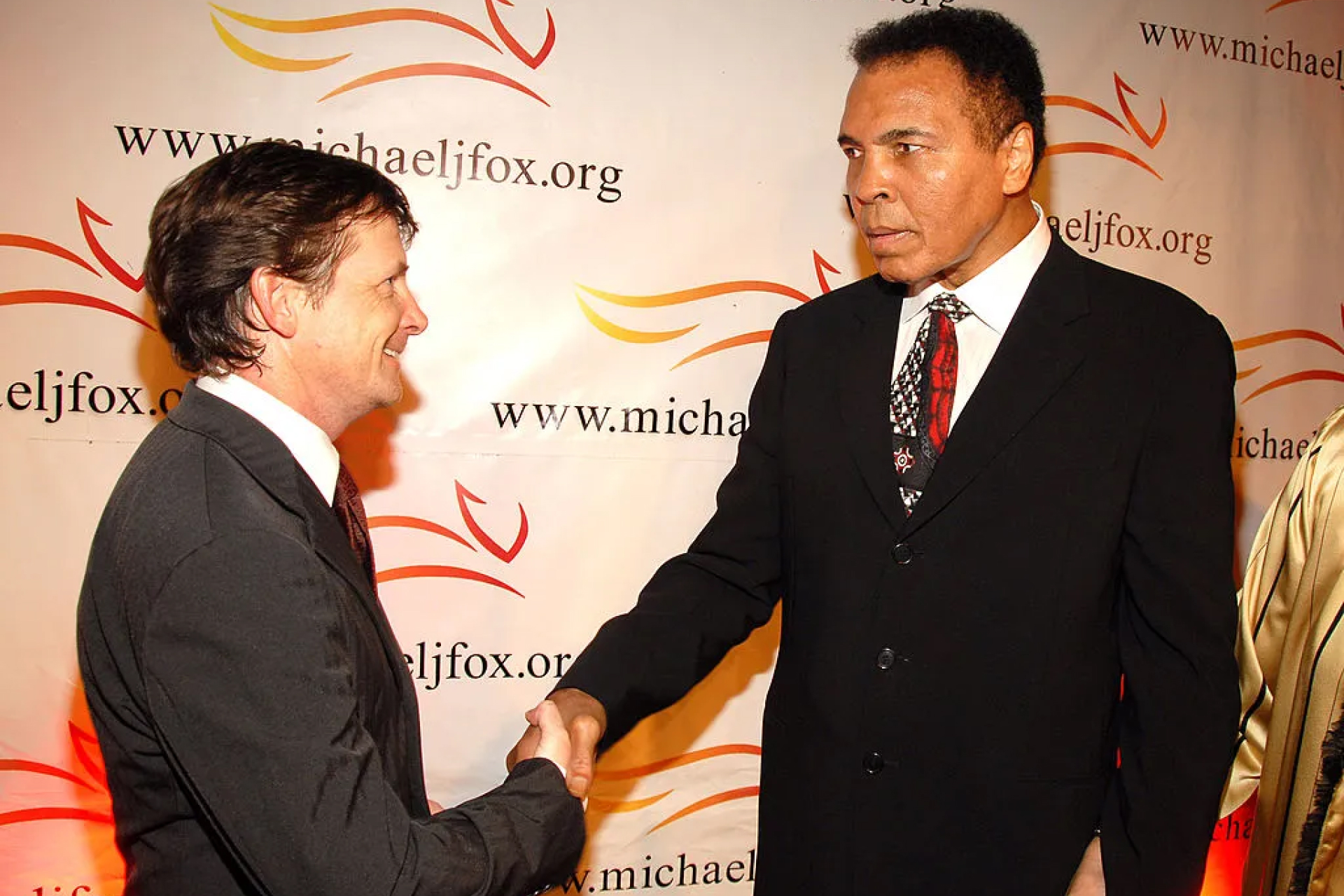 Мухаммед Али на благотворительном вечере Фонда Майкла Джей Фокса