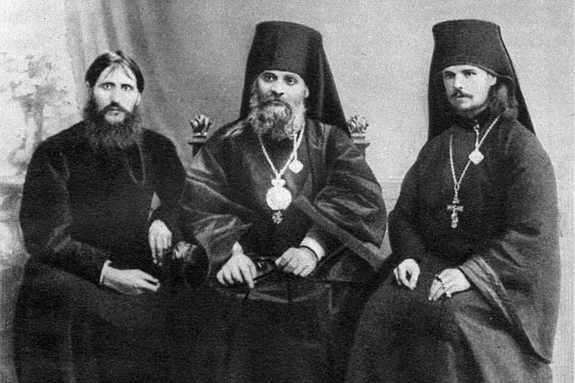 Григорий Распутин, епископ Гермоген и монах Илиодор