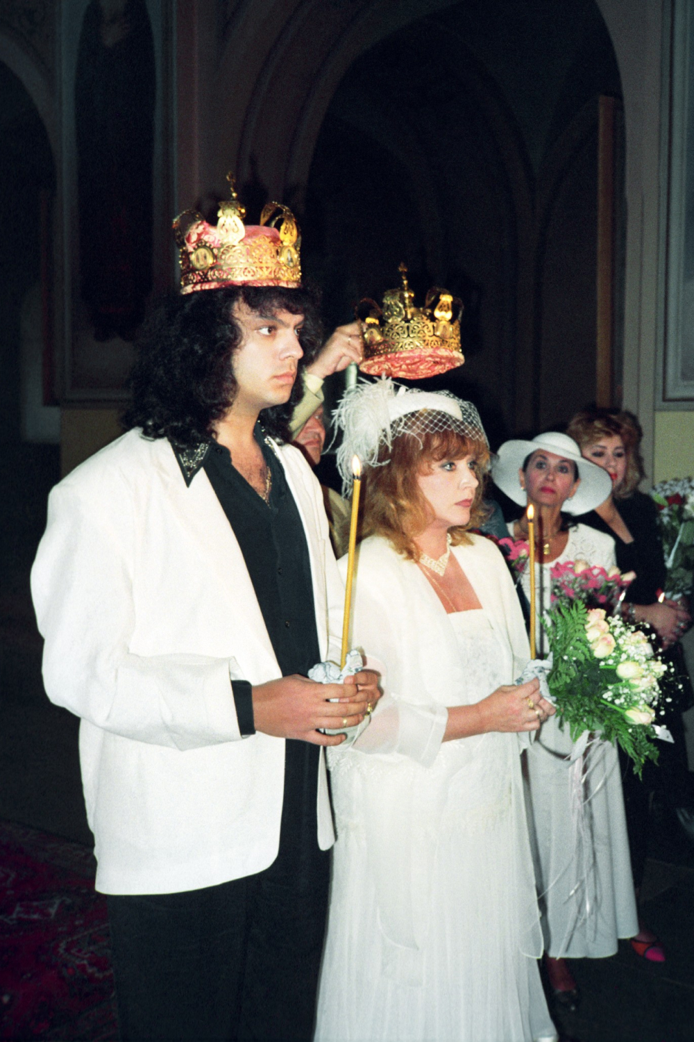 Филипп Киркоров и Алла Пугачёва во время венчания