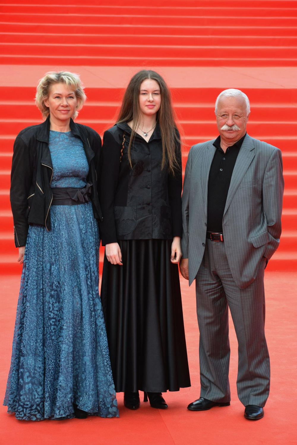 Леонид Якубович с женой и дочерью